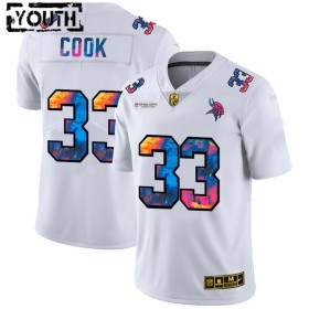 Camiseta Niño NFL Minnesota Vikings Dalvin Cook 33 Nike 2020 Multicolor Blanco